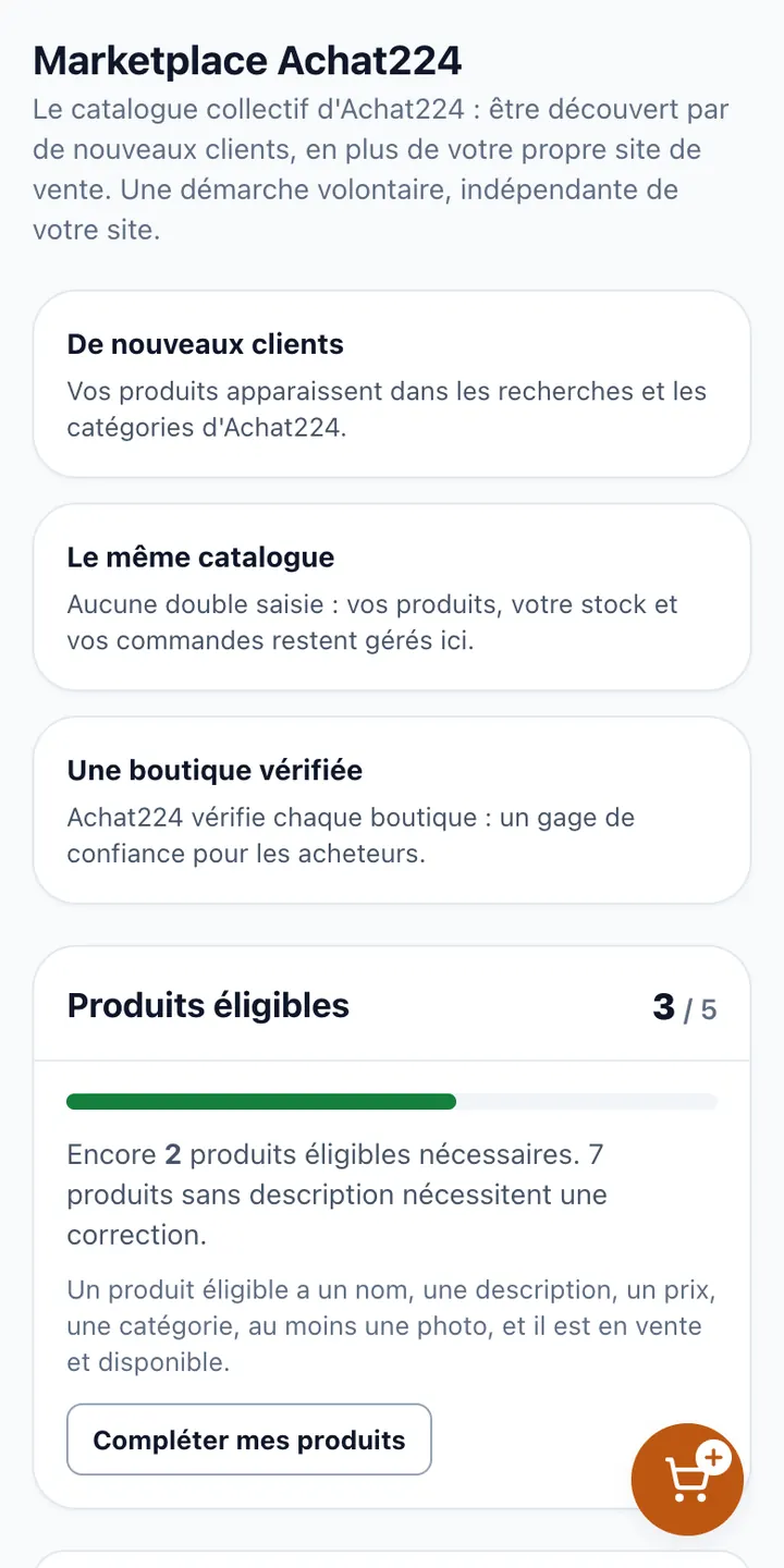 Les conditions et votre demande de vérification.